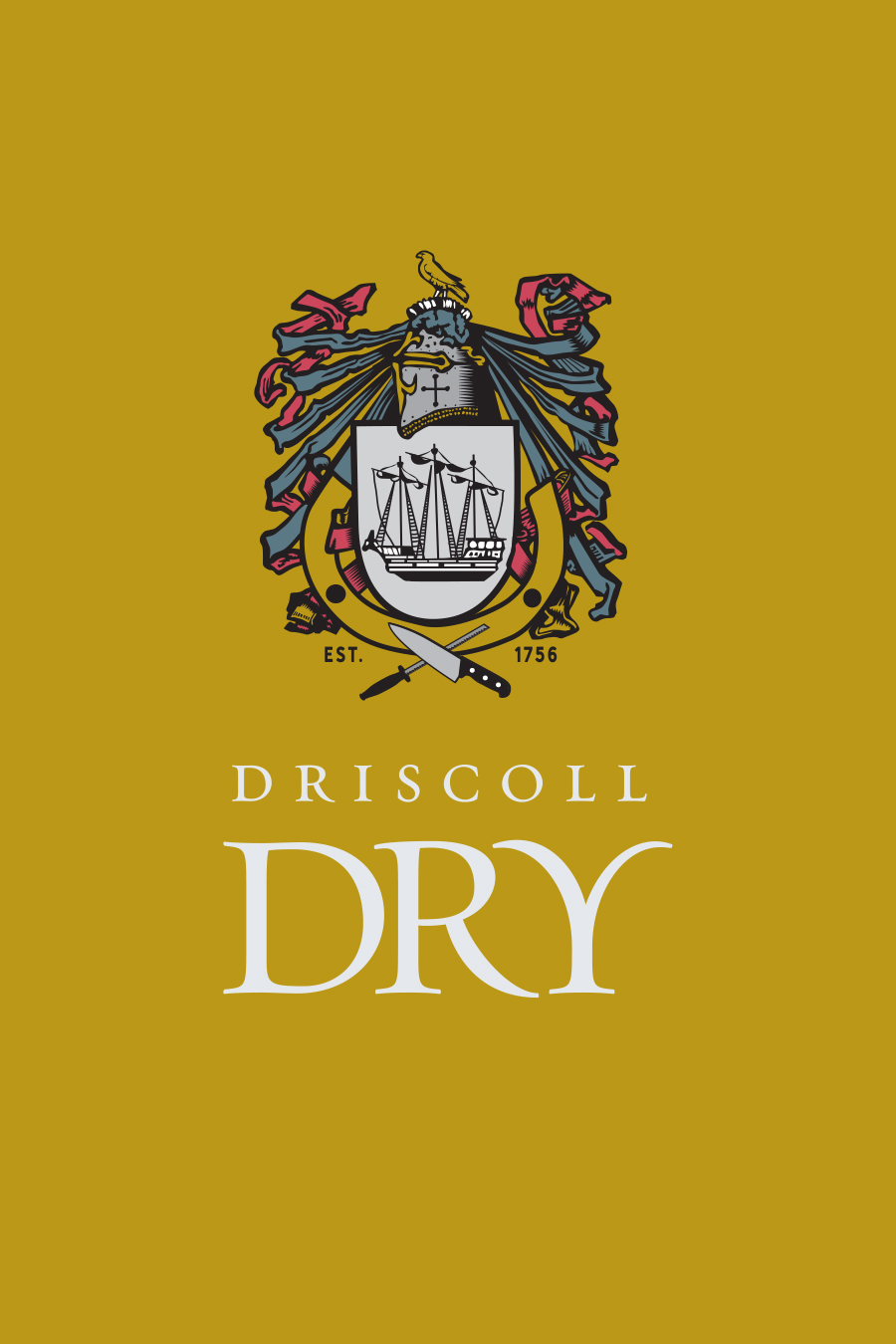 Driscoll Dry – vector color – gold background